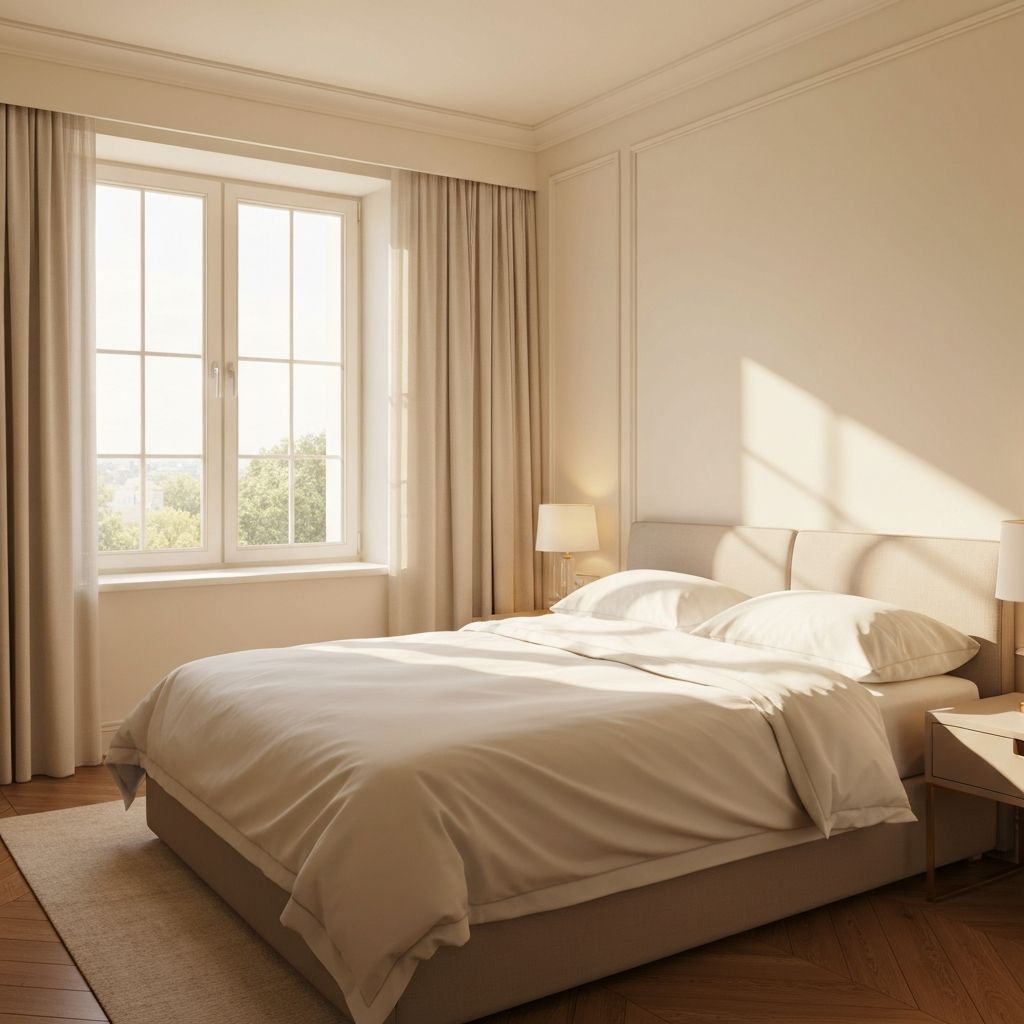 Peaceful bedroom environment for quality sleep